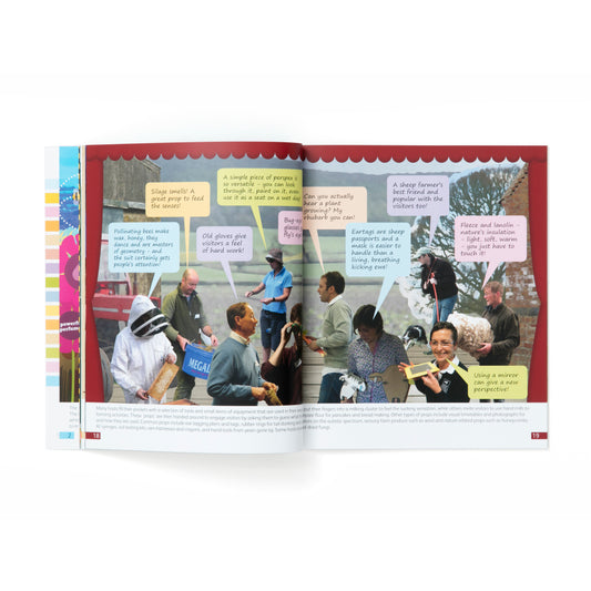 Inside page of let nature feed your senses book