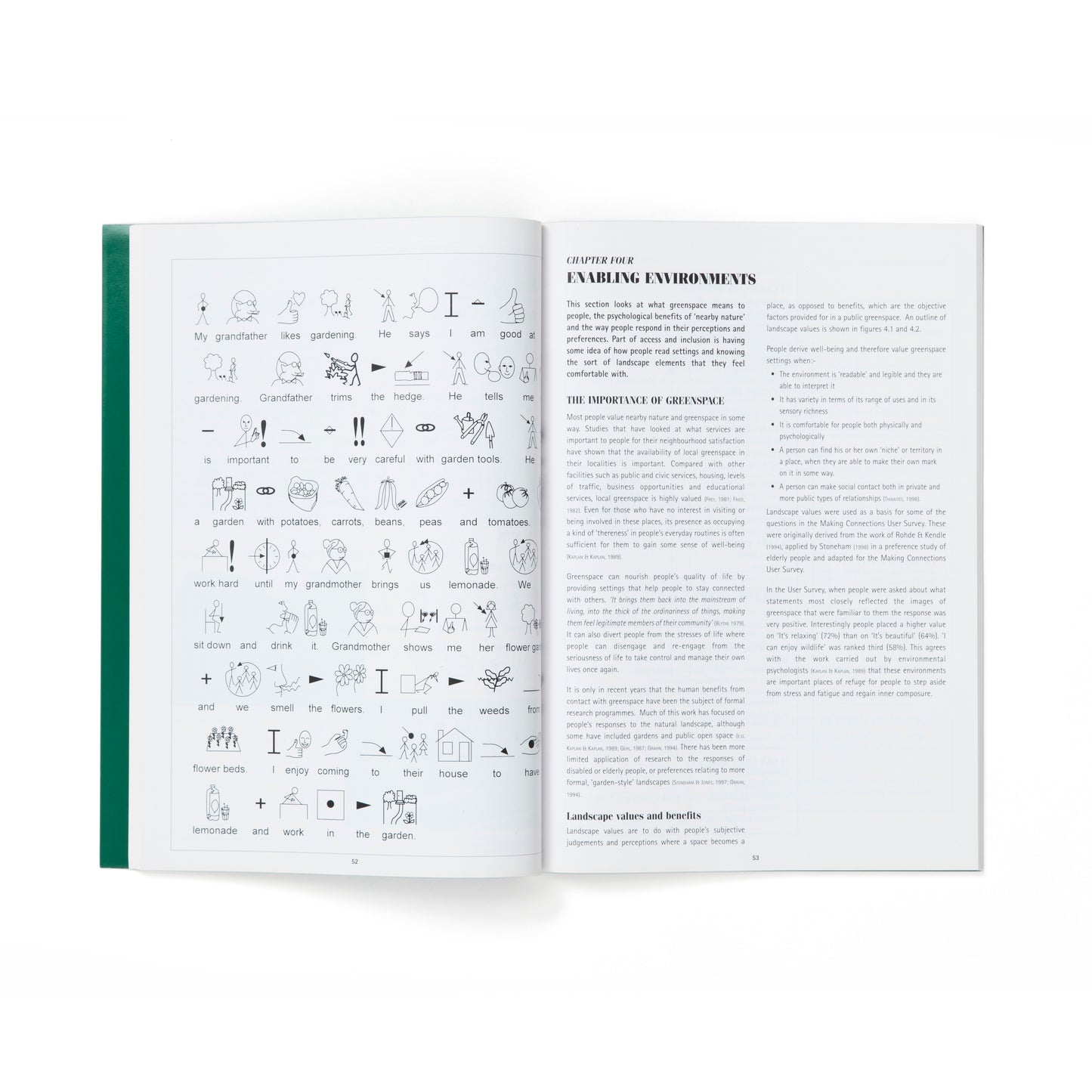 Sample inside page of Making Connections book